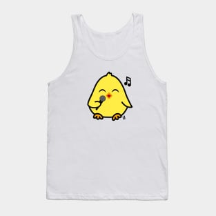 Cute Chick Singing Karaoke Tank Top